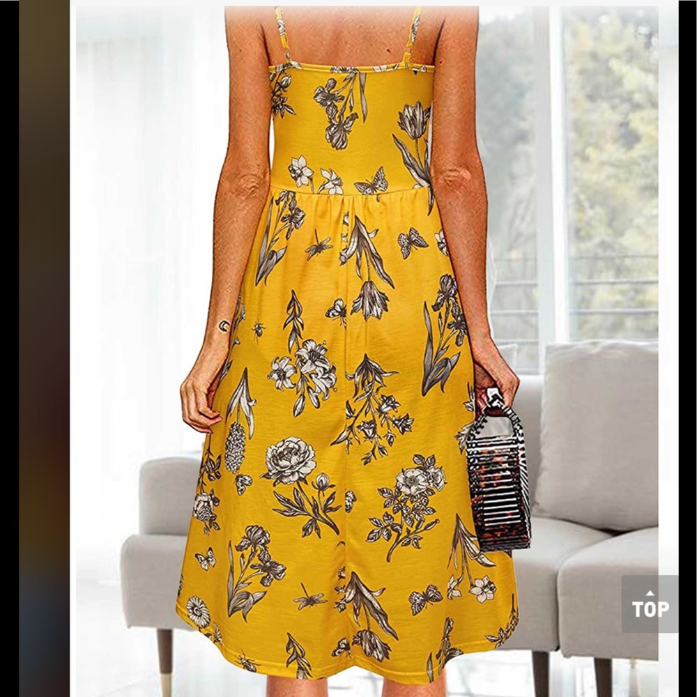 Floral Spaghetti Strap Dress - Picture 2 of 4
